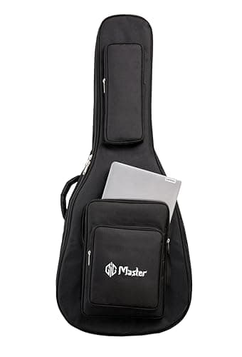 GIG Master Heavy Padded Acoustic Guitar Bag for Yamaha F280, FS80C & F310 Made in India Guitars|with Dual Pocket & Carry Handle(Black)