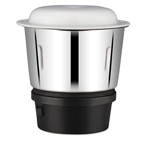 Bajaj Rex Dlx Mixer Grinder 750 Watts Mixie For Kitchen With Nutri-Pro Feature | 4 Stainless Steel Mixer Jars | Multifunctional Blade Dry & Wet Grinding Overload Protector | 1 Yr Warranty 【White/Blue】 4