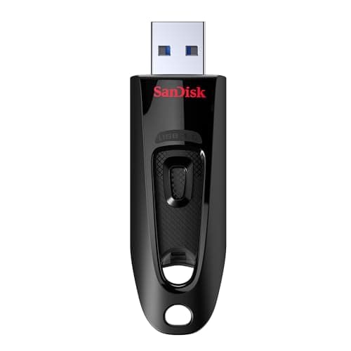 SanDisk Ultra 64GB, USB 3.0, Flash Drive, Upto 130MB/s R, Pendrive, Black, 5Y Warranty (SDCZ48-064G-I35)