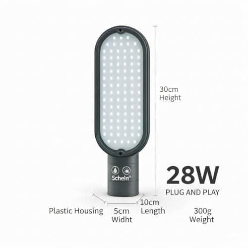 SCHEIN SHSL-28W LED Street Light | 28W | Auto On/Off Dusk to Dawn | Corded Electric | Waterproof & Dustproof IP65 | Polycarbonate Housing | BIS Approved R-97001945 | Outdoor Street Lamp | 1 Piece 5
