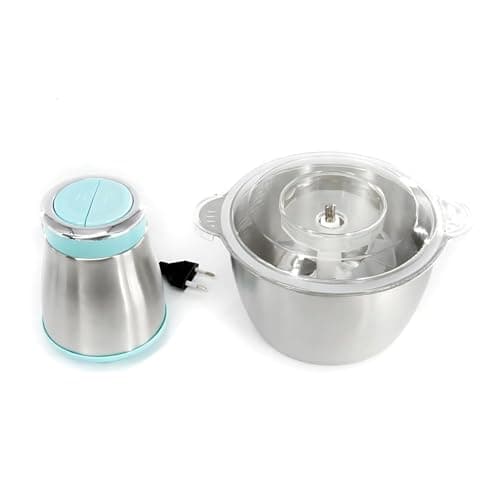 VJP BROTHER Electric Food Processor with 700W Heavy-Duty Motor & 2L Stainless Steel Bowl, 2-Speed Modes for Meat, Vegetables & Onion (Electric Chopper) 2