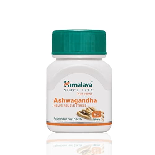 Himalaya Ashwagandha - General Wellness Tablets, 60 Tablets | Stress Relief | Rejuvenates Mind & Body