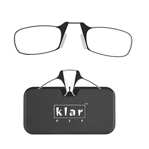 Klar Eye Quik Smartphone Reading Glasses With Scratch Resistant Blue Block Glasses For Adults, Electronic Device Users, Unisex, Blue, 3.5 Diopters
