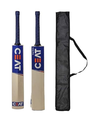 Pro Play Popular Willow Cricket Bat Full Size with Bat Cover Play for Plastic Ball | Rubber Ball | Tennis Ball (CEAT)