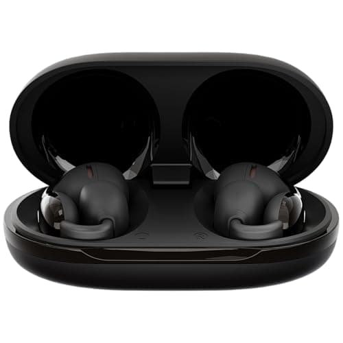 DwOTS Bling Open-Ear OWS Earbuds | Snug Fit | 40 Hours Playtime | Dual Connectivity | Quad ENC Microphones | IPX5 Splash-Resistant | 3 EQ Modes | Bluetooth v5.4 | Open Ear Headphones (Black)