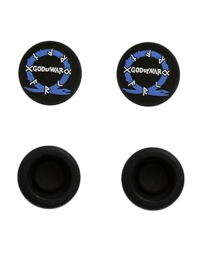 New World for PS5 PS4 Thumb Grips GOD- of- WAR Theme Desgin Analog Thumbgrips Thumbstick Joystick Cap Thumb Grips for PS4, PS5 Controller