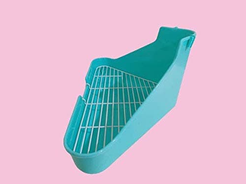Taiyo Pluss Discovery® Rabbit Toilet Litter Tray, Size: (34X24X16 cm), Litter Tray - Rabbit, Hamster, Guinea Pigs (Blue Color) 3