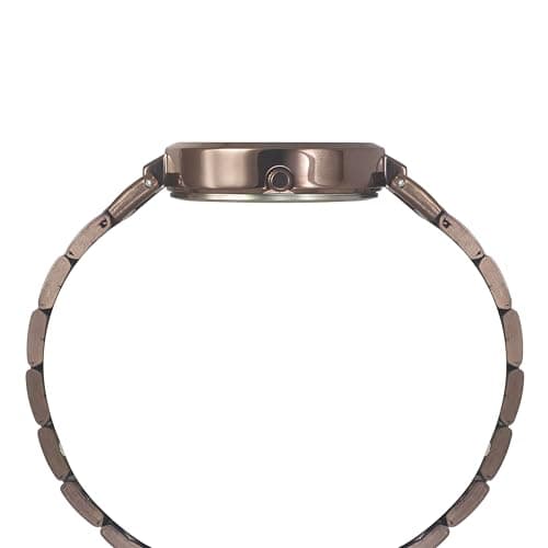 TIMEX Analog Watch for Women with Brown Round Dial & Brown Stainless Steel Bracelet Band Water Resistant Women's Wrist Watches - TW000X267 3