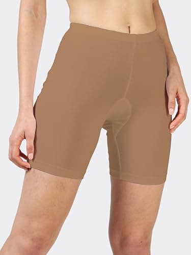 Lavos Women Under Dress Sports Cycling Shorts, Bamboo Cotton Activewear Yoga Gym Workout Anti-Bacterial Uniform, Elastic Mid Waist Shorties Tights for Women's (Size-S) 2