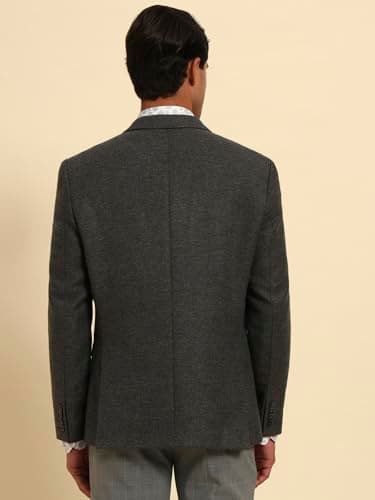 Cantabil Men's Dark Grey Solid Winter Wear Smart Fit Blazer (MBZF00157A_DKGREY_38) 4