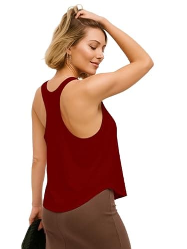 THE BLAZZE Dry-Fit Activewear Tank Top for Women - Quick-Dry Sports & Workout Vest 1005 NB52 Brown L 2