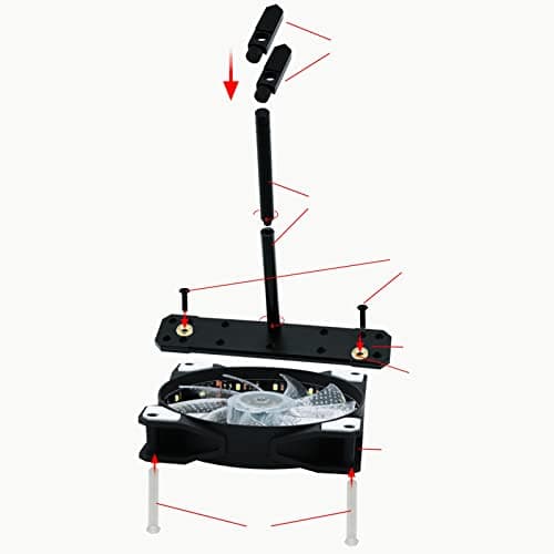 BNF® Graphics Card Support Lightweight Vertical Mount for Computer PC Desktop Single Black| Computer Components & Parts |Case Parts & Accessories|1 Set Graphics Card Support Stand 3