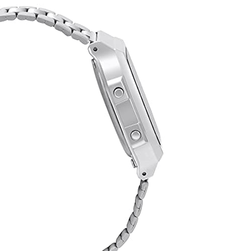 Casio Unisex Vintage A168WA-1WDF Black Digital Dial Silver Stainless Steel Band D131 4