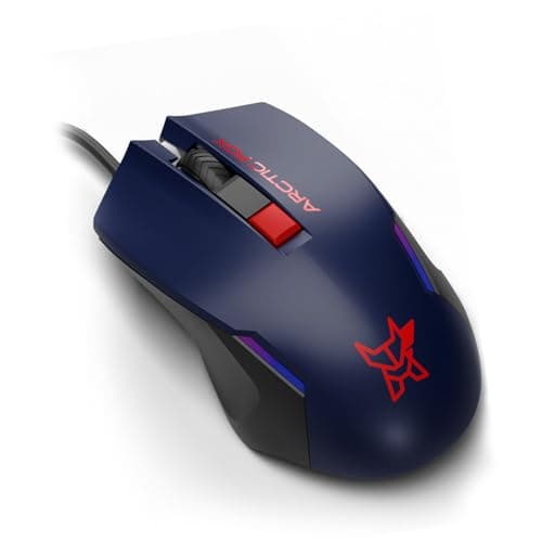 Arctic Fox Wired USB Gaming Mouse with Breathing Lights and DPI Upto 3600 (Deep Navy Blue) 2