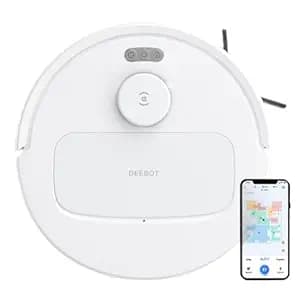 ECOVACS DEEBOT N30 White 2 in 1 Robot Vacuum Cleaner & Mop, New Launch, 10000 Pa Suction, 5200mAh Battery, Covers 3500+ Sq ft in Single Charge, Zero Tangle 2.0 Technology, Advanced TrueMapping