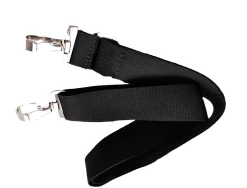 SONIA MUSICALS Dhol Dholak Carrying Belt Adjustable Drum Shoulder Strap with Stainless Steel Hooks Multipurpose Instrument Carry Belt for Dhol Tasha Drum Black 4