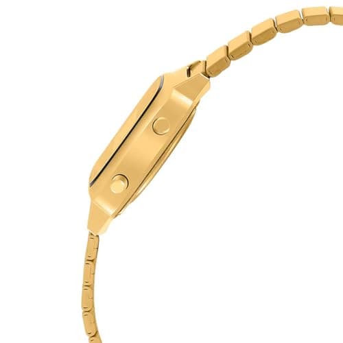 Casio Women Vintage LA670WGA-1DF Black Digital Dial Gold Stainless Steel Band D124 2