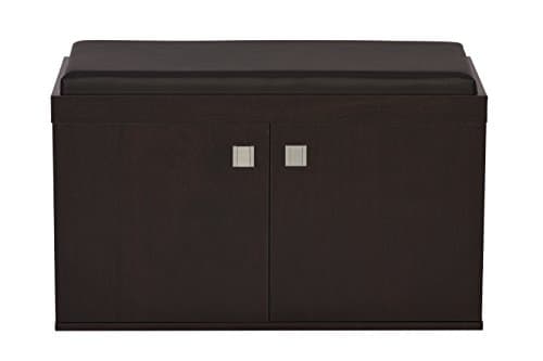 DeckUp Turrano 2-Door Engineered Wood Shoe Rack (Dark Wenge, Matte Finish) 40D x 80W x 48H Cm 3