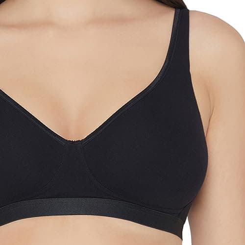 Wacoal Women’s Basics Essentials|Non-Padded|Non-Wired|Full Cup|Everyday Wear|Cotton Blend|T-Shirt Bra Black (38B) 4