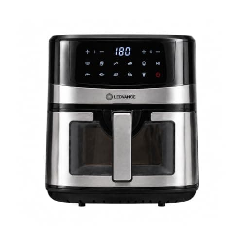 Ledvance Air Fryer | 6.3LCapacity & 1600W | 10 in 1 Functions | Digital & Touch Control Panel | 360°Rapid Air Circulation | 85% Less Oil Usage | Glass View | 9 Pre Heat Settings | 2 Year Warranty