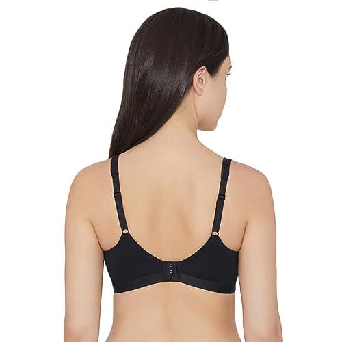 Wacoal Women’s Basics Essentials|Non-Padded|Non-Wired|Full Cup|Everyday Wear|Cotton Blend|T-Shirt Bra Black (38B) 2
