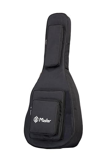 GIG Master Heavy Padded Acoustic Guitar Bag for Yamaha F280, FS80C & F310 Made in India Guitars|with Dual Pocket & Carry Handle(Black) 3