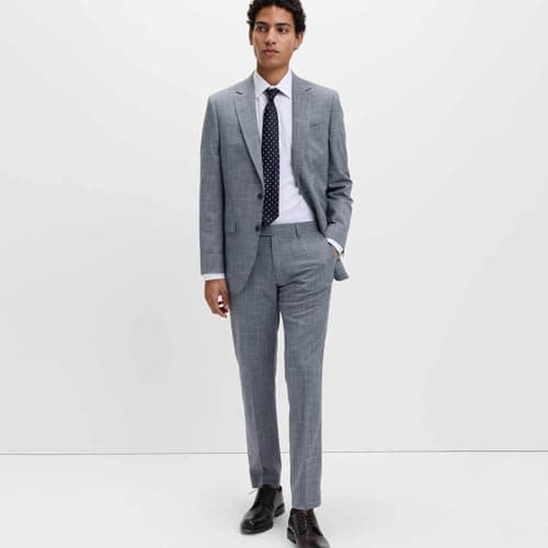 Marks & Spencer Checked Grey Men Tailored Fit Blazer 3