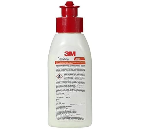 3M Premium Liquid Wax, Restores Car Paint Gloss, Water Repellent and UV Protection (100ml, Pack of 1) 3