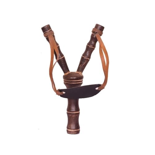 Yamkay Wooden Slingshot Catapult undivil Toy Kids Outdoor Game Shooting Practice self Defense (5 Years+) (Pack of 2)