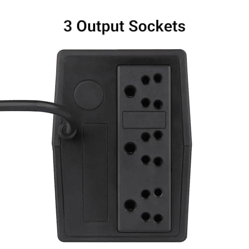 ZEBRONICS Zeb-U725 600VA UPS for Desktop/PC/Computers (not for Routers) with Automatic Voltage Regulation, Black 2