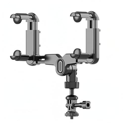 ZORBES® Action Camera Mount for Car Rear-View Mirror, Driving Recorder Bracket, Clamp-On 180° Adjustable Action Camera Mount with 1/4'' Screw, Ideal for Dash Cam, Action Cams