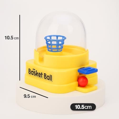 Storio Baby Toys Mini Basketball Game for 5+ Year Old Boys & Girls (Yellow, 1 Piece) 3