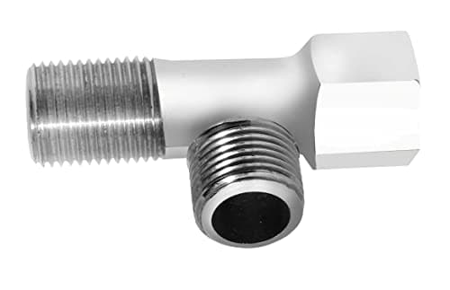 KINIK Chrome Plated Brass Tee Fitting Coupling with Male and Female Thread Connector Adapter (1/2 Inch) – Durable T-Type Pipe Connector for Water, Plumbing, and Industrial Applications