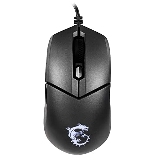 MSI Clutch GM11 Wired Gaming Mouse, PixArt PMW-3325 Optical Sensor, ARGB, Light Weight Gaming Mouse (89g), DPI 400-5000, Symmetrical Design, 6 Buttons, Black 5