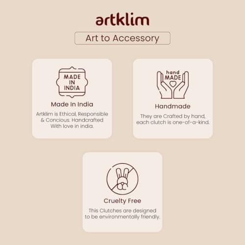 Artklim Ivory Pearl Beaded Bridal Clutch for Women - Elegant Wedding & Party Evening Purse with Detachable Chain Strap - Beaded & Embellished Handbag for Festive and Bridal Wear 5
