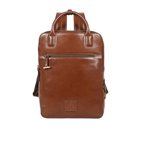 Hidesign Genuine Leather Men's Backpack - Tan