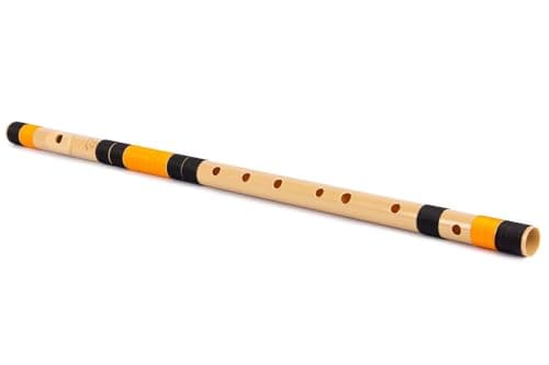Radhe Flutes | G Natural Right Handed Base Bansuri | Black & Orange| Tuned With Tanpura A=440Hz | PVC Flute + Hindi & English Flute Lessons 3