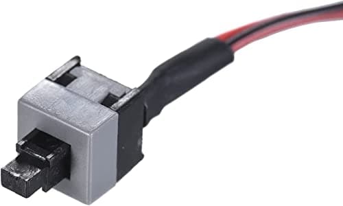 Hulk 2 Pack 2 Pin SW PC Case Power Cable on/Off Push Button ATX Computer Switch Wire 45cm-Multicolor 3