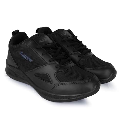 Lancer Mens WONDER-6-FBLK Black Running Shoe, 10