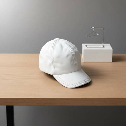 Ojiva® Collectible 1/6 Scale Baseball Cap Trendy Design 1/6 Soldier Cap Realistic Intricacy Action Figure Baseball Hat Easy to Put On and Remove for Hobbyists, White|Sporting Goods 3