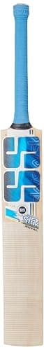 SS Sky Royal Kashmiri Willow Cricket Bat, 1200 Grams, Short Handle for Men, Premium Willow for Leather Ball, Lightweight, Strong Grip, Shock Absorption, Ideal for Professional Players