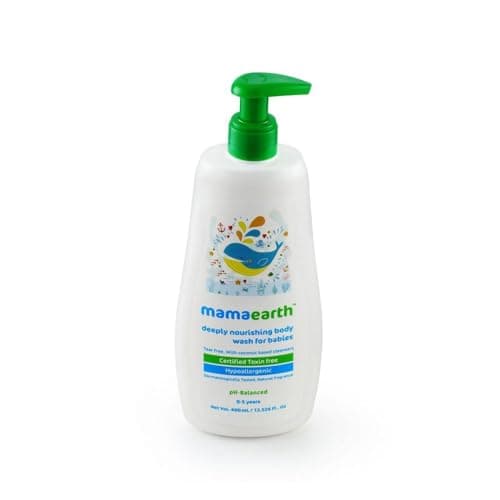 Mamaearth Deeply Nourishing Body Wash For Babies - 400 ml | Infused with Coconut Oil, Orange Essential Oil & Aloe Vera Extract | Deeply Nourishing | Tear-Free Cleanser 3