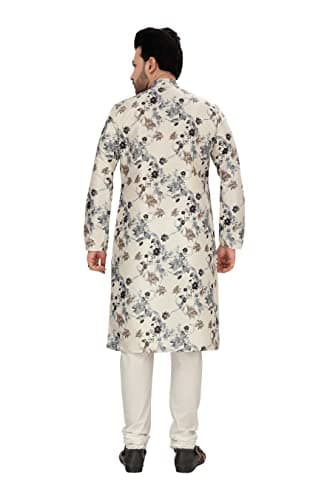 Logass Cotton Printed Kurta Pyjama Set For Men Ethnic & Designer Wear (Le 001) - (Medium), Multicolor 5