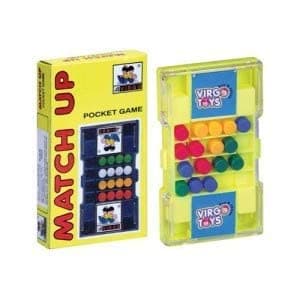 Negi Matchup Pocket Puzzle Strategic Game,Brain Teaser, Traditional Challenging Board Game for Kids and Adults