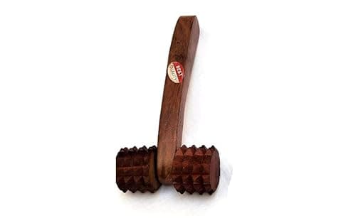 Antlantic Wood Store Balayantra Wooden Massager/Hair Growth/Acupressure Roller Massager for Feet and Head