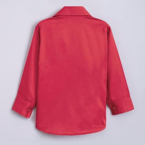 Hopscotch Boys Full Sleeves Black 3-Piece Formal Shirt with Blazer Pants (3-4 Years) 2