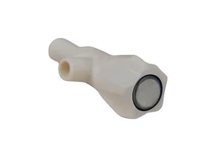 Plastic Water Tap, White, Threaded Fitting, Plumbing Connector for Water Supply Lines (6)