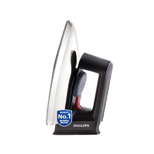 PHILIPS Dry Iron HD1134/28 (World no. 1 Ironing Brand) Powerful 750 Watts for Fast heat up, Temperature controlled thermostat for all fabrics