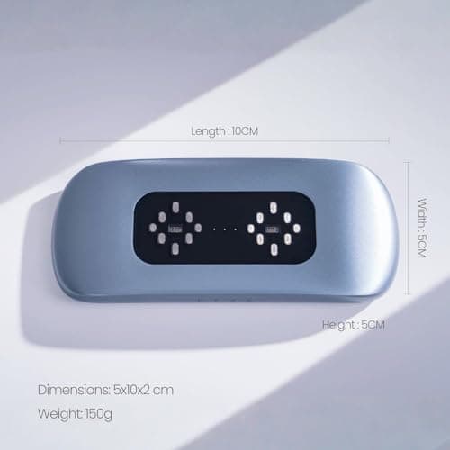 EYVA Touch-Based Metabolic Wellness Device | 60-Second Smart Wellness Monitor for Glucose Trends, Heart Rate, Oxygen & Vascular Pressure | Supports 4 Family Profiles | Made in India 3