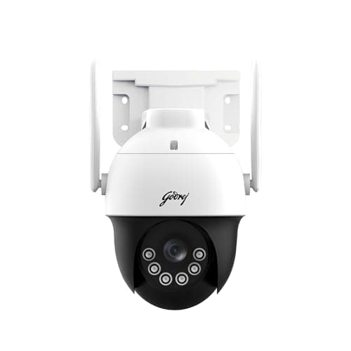 Godrej Security Solutions EVE Pro Wi-Fi Mini-PT CCTV Camera | New Launch | 3MP Indoor Security Camera | 360 View with Cruise Support | Human & Motion Tracking | Up to 256GB SD Card Support